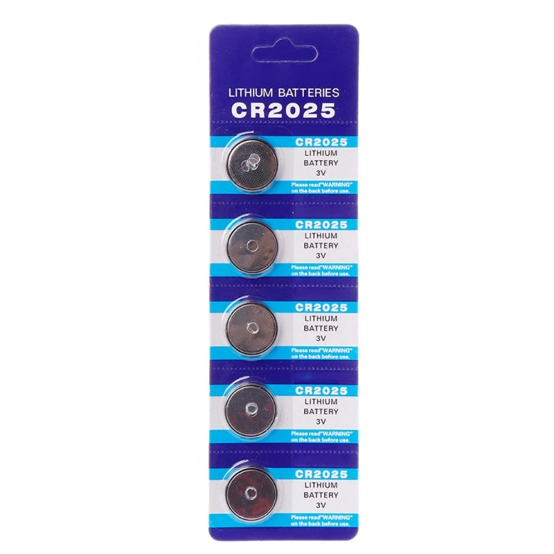 CR2025 3V Lithium Button Cell b - Pack of 5 | TechSpirit Inc.