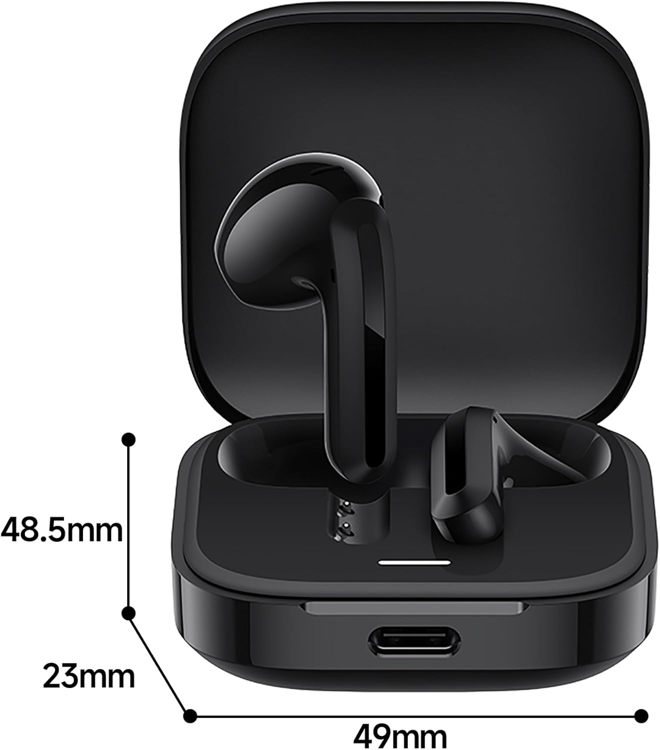 Redmi Buds 6 Active Noise Cancelling Sports Earbuds, IPX4 Waterproof Running Headphones with 30H Playtime, Comfort Fit for Sports (Black)