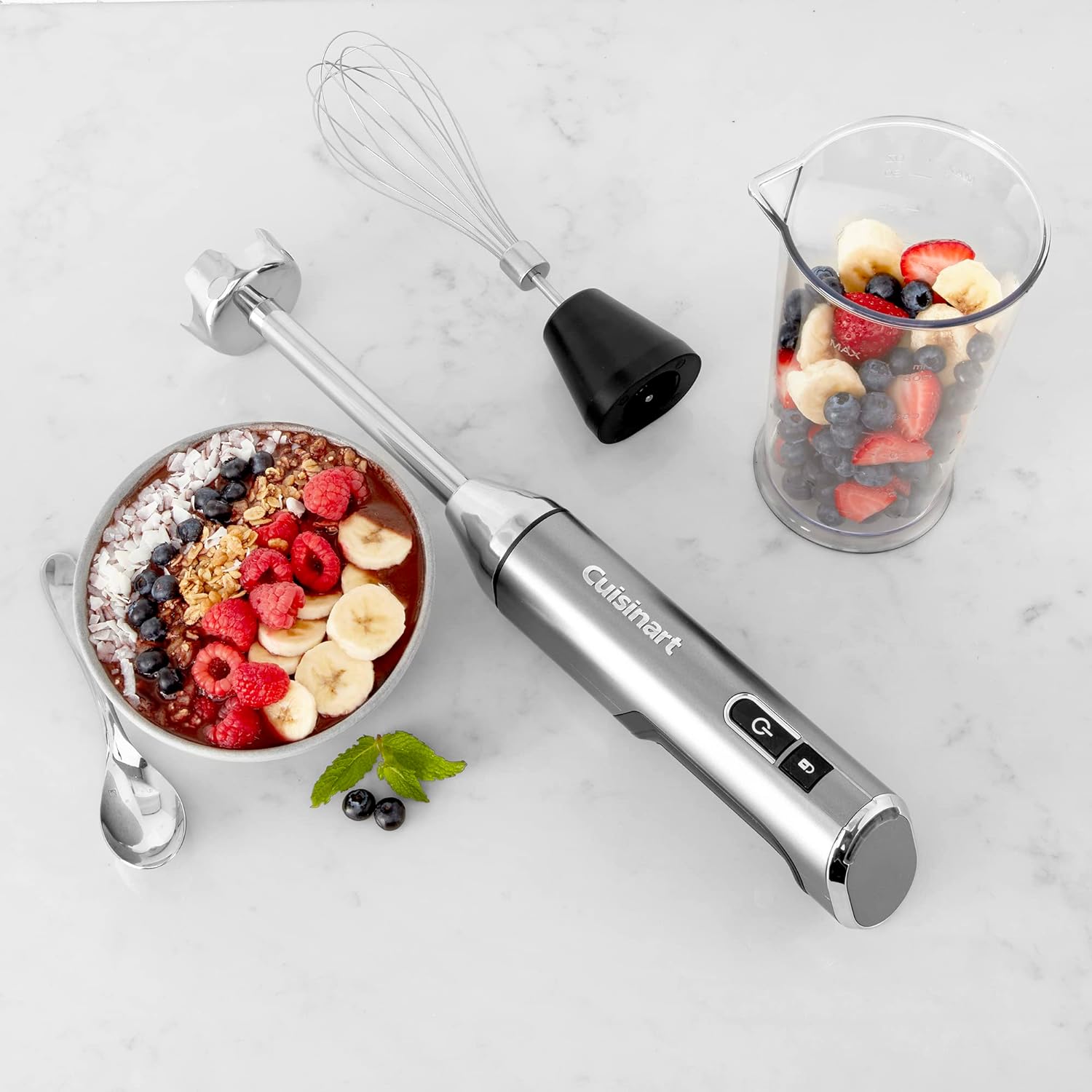 Cuisinart RHB-100 EvolutionX Cordless Rechargeable Hand Blender (Cuisinart Refurbished - 6 Months Warranty)