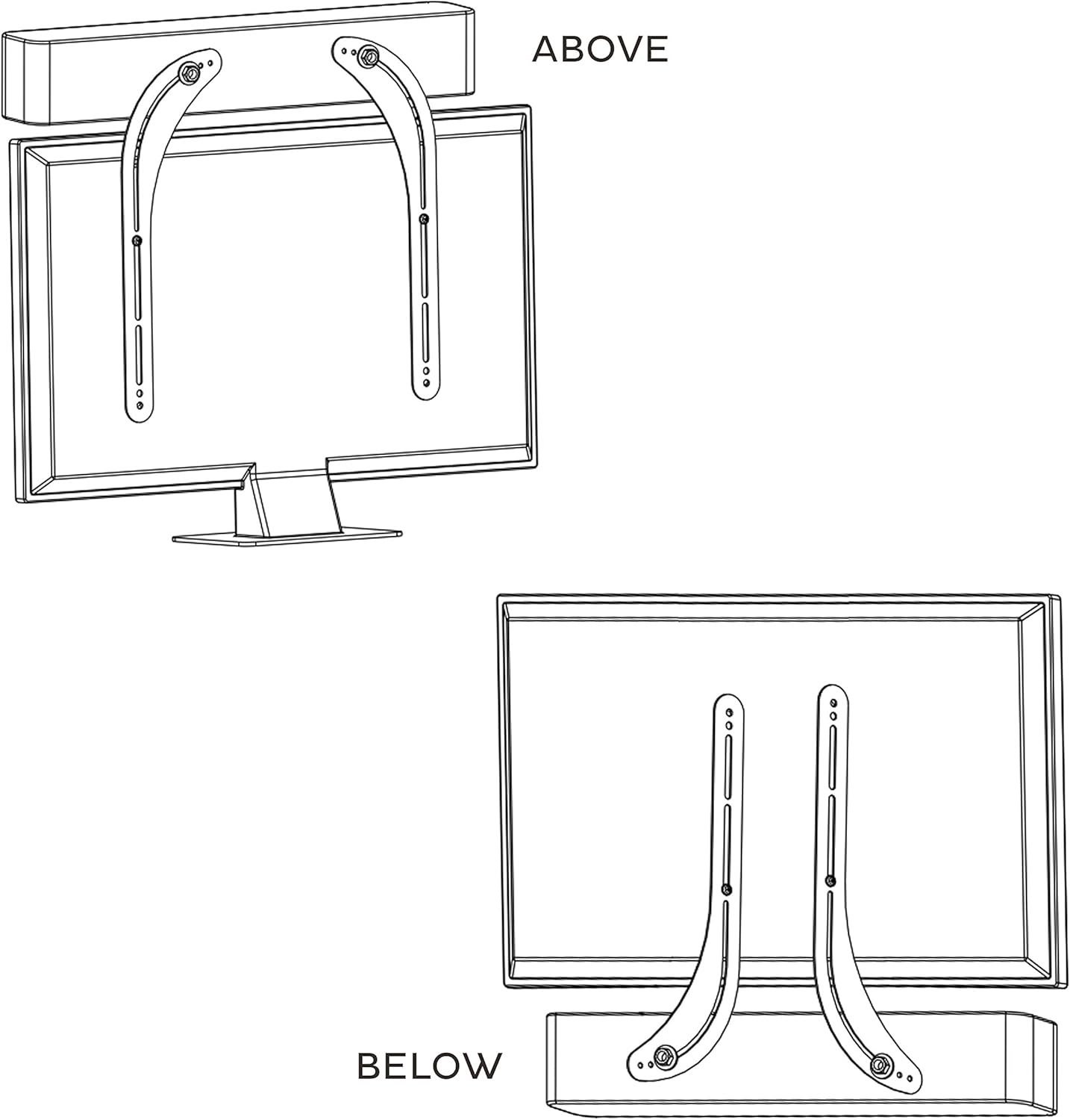 Brateck Universal Sound Bar Bracket SB-39 1-Pair (Left/Right)