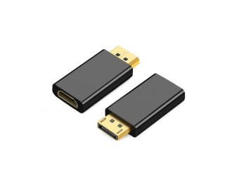 Displayport DP Male to HDMI Female Male adapter_black single piece ADA-DP-HDMI-M/F
