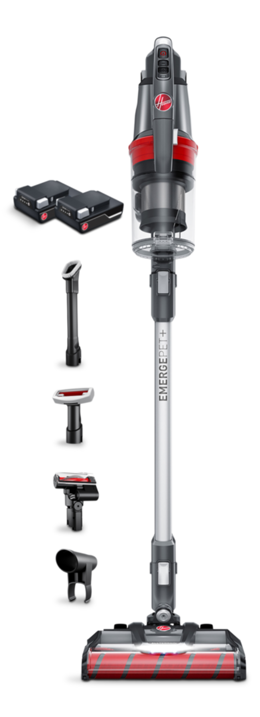 Hoover BH53643 ONEPWR® Emerge Pet+ Cordless Stick Vacuum with All-Terrain™ Dual Brush Roll and 2 Batteries (Refurbished - 90 Days Warranty)