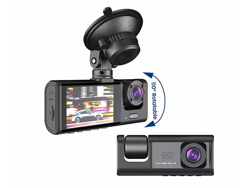 FHD 1080P Dash camera, Dual Camera Lens (Front + Inside), 2 inch display Car Recorder CE-DVR-S1