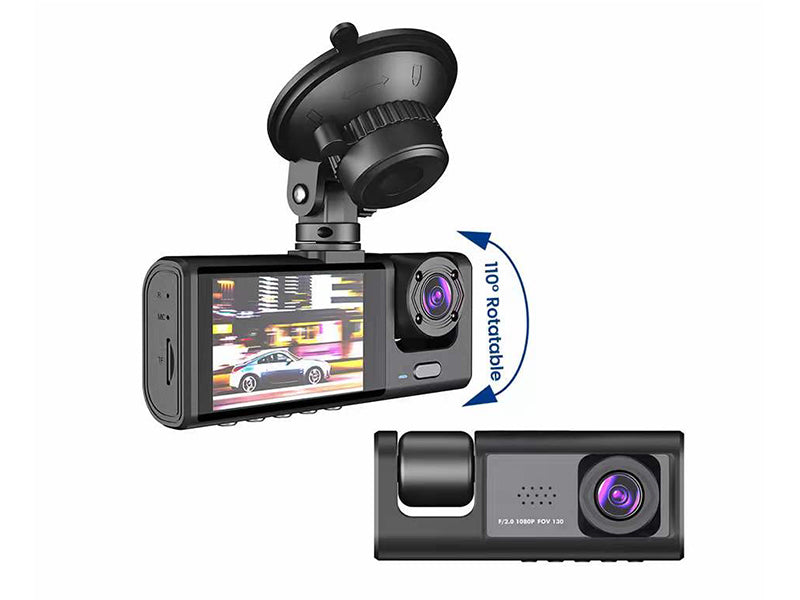 FHD 1080P Dash camera, Dual Camera Lens (Front + Inside), 2 inch display Car Recorder CE-DVR-S1