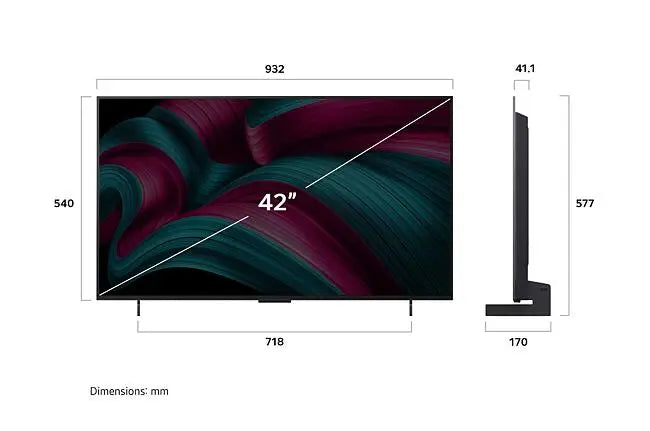 LG 42" Class OLEDC5 Series - 4K UHD OLED TV (90 Days Warrranty)