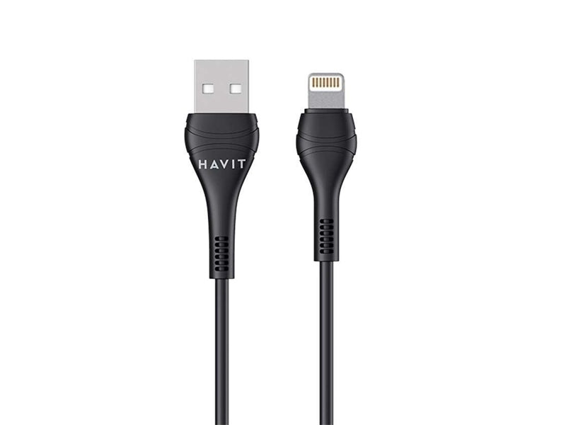 Havit CB6160 USB to Lightning 2.0A Fast Charging Cable, 1.0M_Black