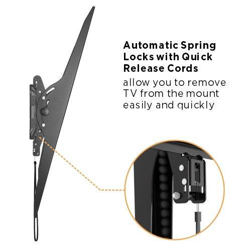 Brateck LP37-810T Super Large Heavy Duty Tilt TV Wall Mount for 60"-100" Flat & Curved Panel TVs | TechSpirit Inc.