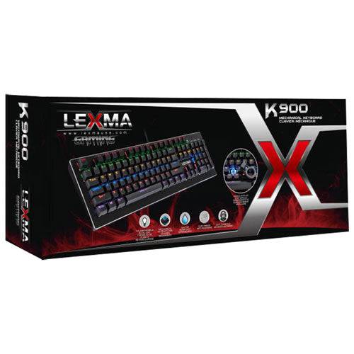 Lexma K900 Backlit Mechanical Blue Switch Gaming Keyboard - English | TechSpirit Inc.