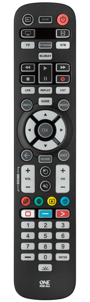 One For All  Essential TV Remote Control For Four(4) Device URC 3640 | TechSpirit Inc.