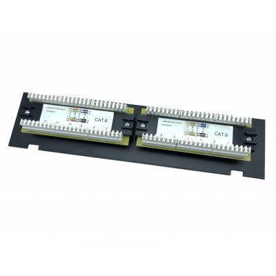 CAT12MS-6: 12-Port Mini patch panel for CAT6 | TechSpirit Inc.