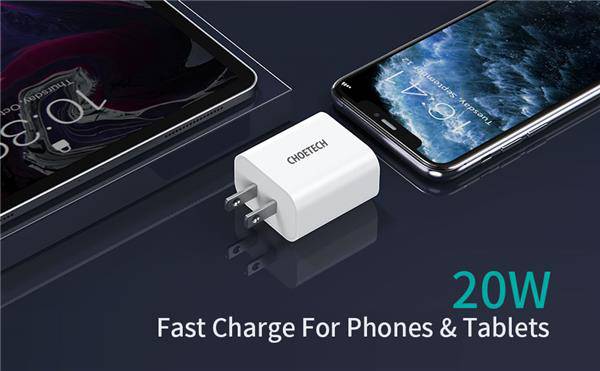 Choetech 20W USB-C PD Power Adapter (Q5004) | TechSpirit Inc.