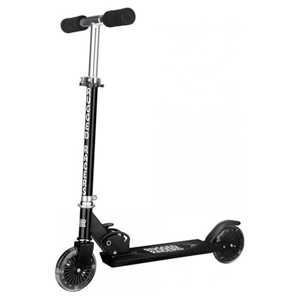 Rugged Racers - Kids Scooter With LED Lights (Black) | TechSpirit Inc.