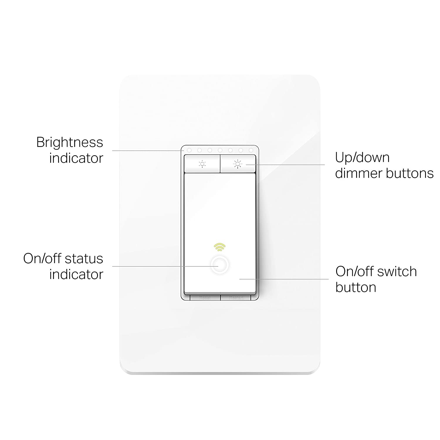 TP-Link HS220 Kasa Smart Wi-Fi Light Switch- Dimmer | TechSpirit Inc.