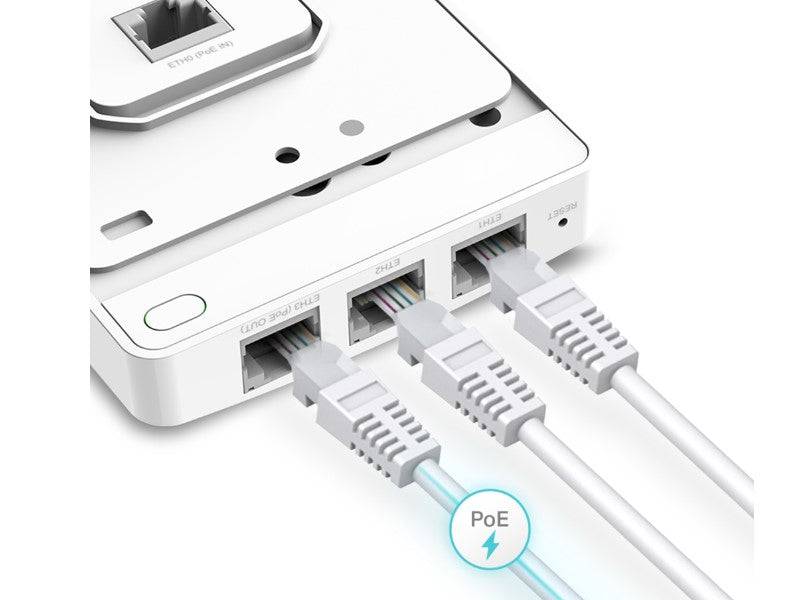 Tp-Link Omada AC1200 Wireless MU-MIMO Gigabit Wall Plate Access Point EAP235-WALL | TechSpirit Inc.