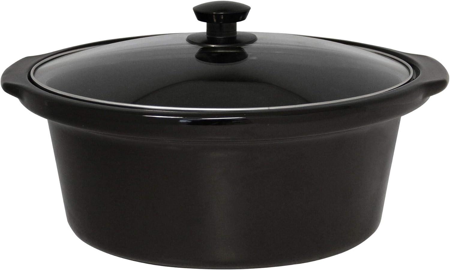 West Bend 87156 Oval Manual Slow Cooker with Ceramic Cooking Vessel and Glass Lid, 6-Quart, Silver (90  Days Warranty)