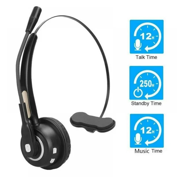 MKEMIC BH520 Wireless Headphone Noise Canceling Headset Call Center Bluetooth Headphones with Microphone (90 Days Warranty)