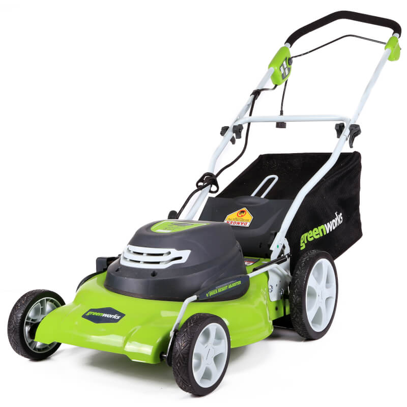 Greenworks 12 Amp 20-Inch 3-in-1Electric Corded Lawn Mower (90 Days Warranty)