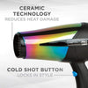 Infiniti PRO by Conair Full Size Tourmaline Ceramic Rainbow Finish Dryer (Blemished Packaging - 90 Days warranty)