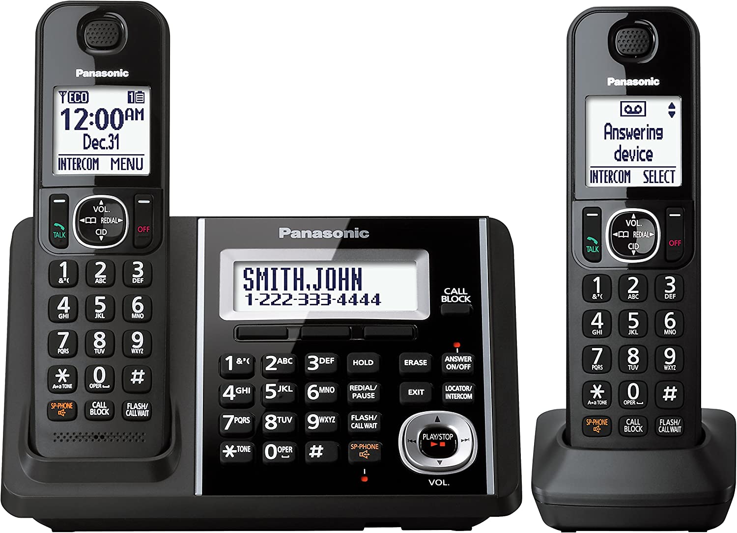 Panasonic KXTGF342B Dect_6.0 2 Handset Landline Telephone