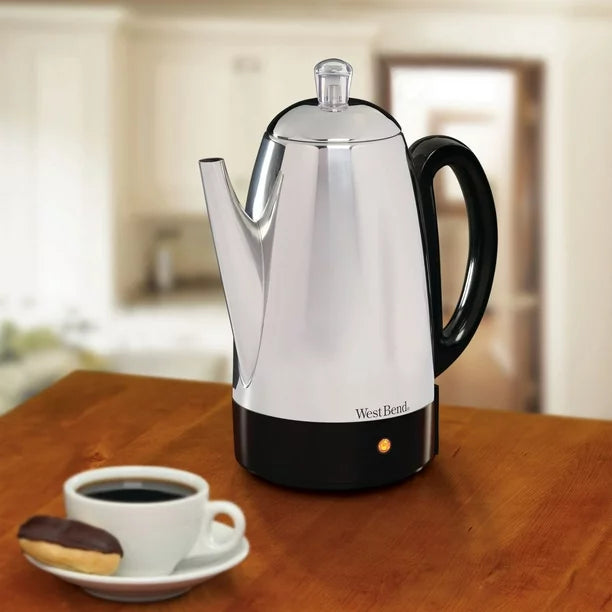 West Bend 54159 12 Cup Electric Percolator (90 Days Warranty)