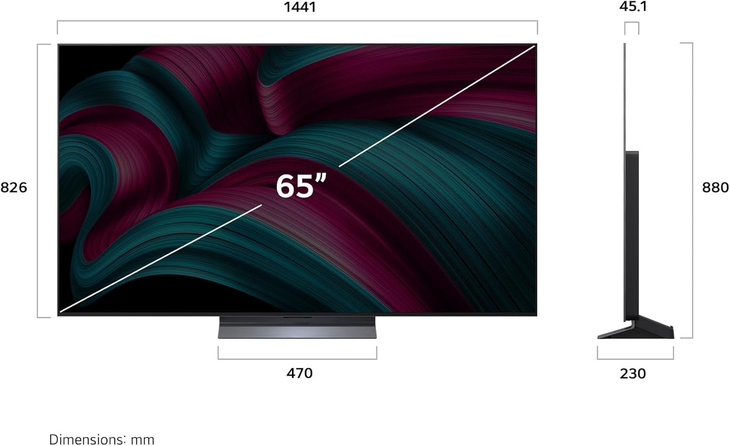 LG 65" Class  OLEDC5 Series - 4K UHD OLED TV (OLED65C5YUA,2025)