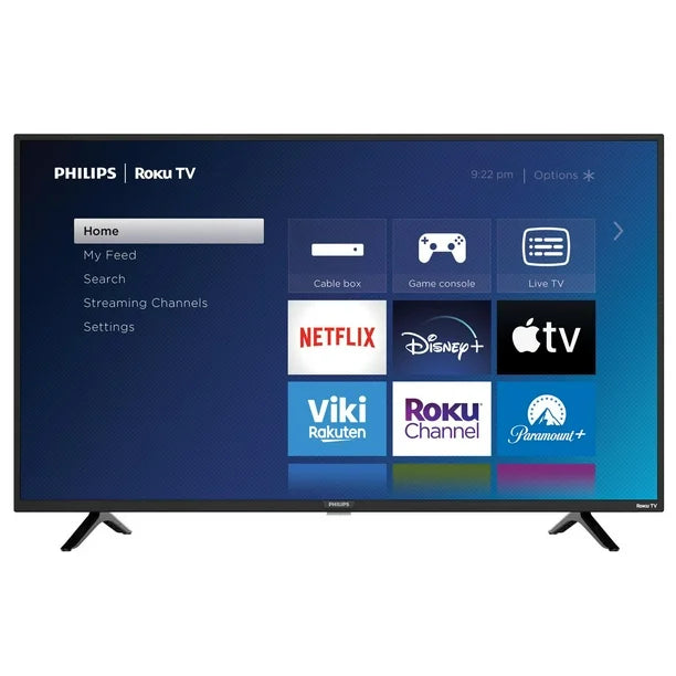 Philips 43" 1080p LED Roku Smart TV 43PFL4775/F6 B, 1 USB, 3 HDMI (90 Days Warranty)