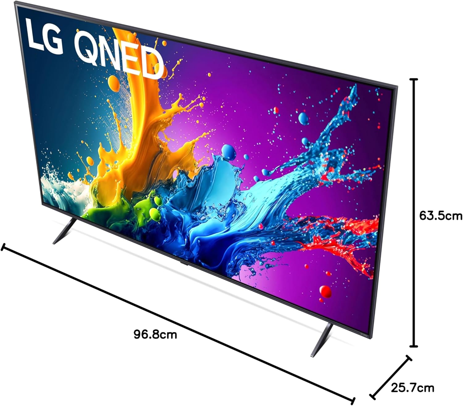 LG 43-Inch QNED80 4K Smart TV - α5 AI Processor 4K, Local Dimming, Alexa Built-in, HDR10, HGIG, ALLM, WebOS 24, Magic Remote 43QNED80TUC, 2024 (90 Days Warranty)
