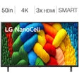 LG 50" Class  NANO80A Series UHD 4K TV 50NANO80AUA (90 Days Warranty)