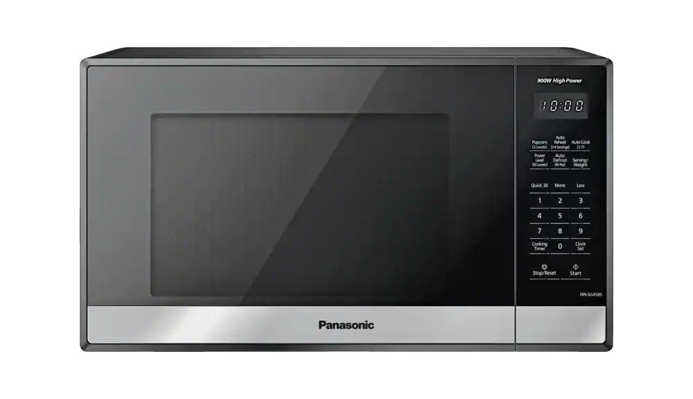 Panasonic 0.9-cu.ft Black & Stainless Steel Countertop Microwave | TechSpirit Inc.