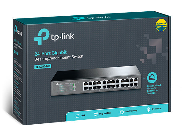 TP-Link 24-Port Gigabit Desktop/Rackmount Switch TL-SG1024D | TechSpirit Inc.