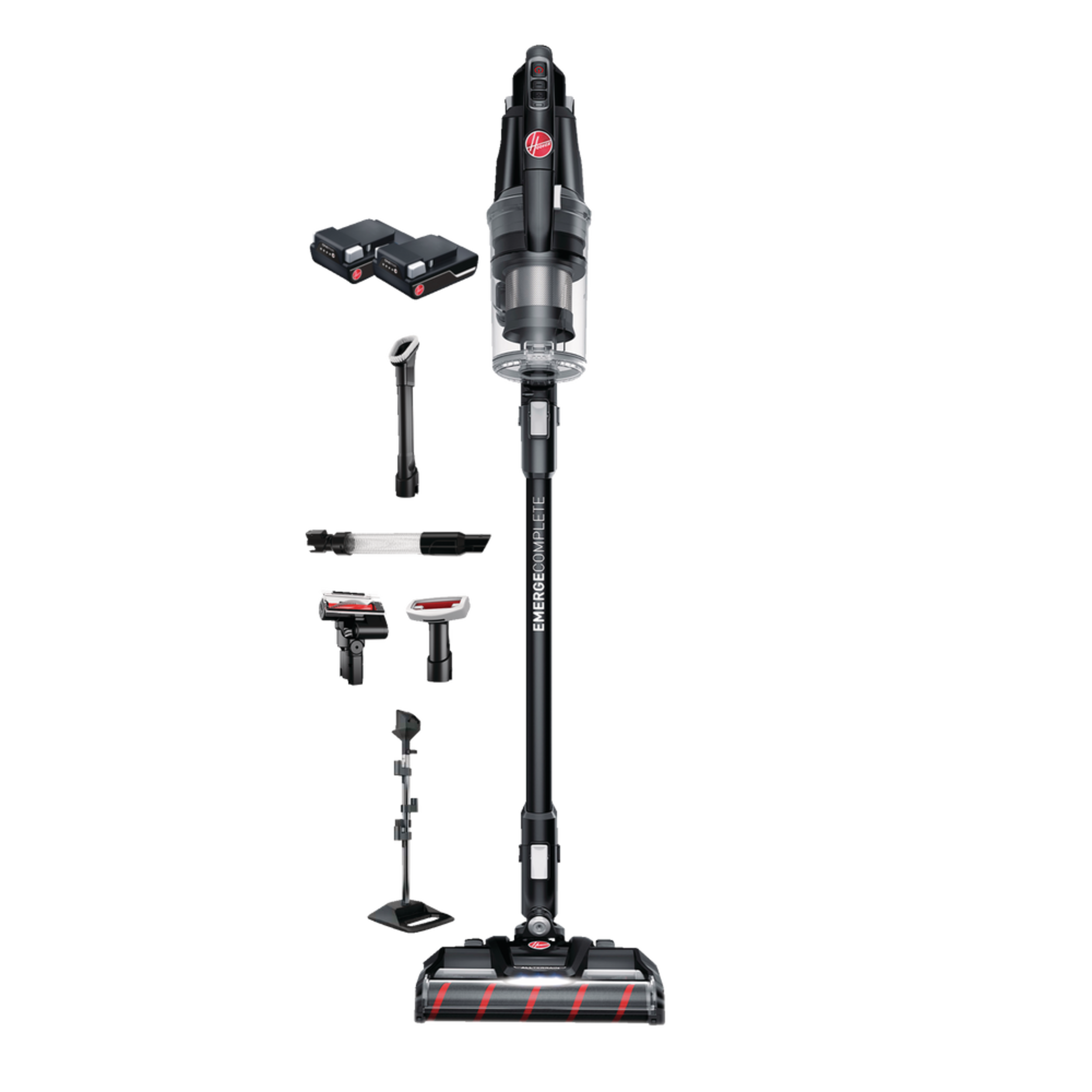 Hoover BH53644VDE ONEPWR® Emerge Complete Cordless Stick Vacuum Kit with All-Terrain™ Dual Brush Roll, Charging Stand and 2 Batteries (Refurbished - 90 Days Warranty)