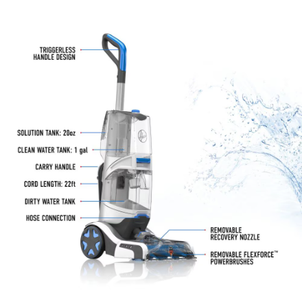 Hoover SmartWash Automatic Carpet Cleaner FH52001V (Refurbished  - 90 Days Warranty)