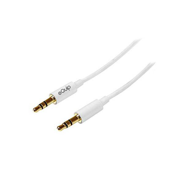 eQuip Stereo Auxiliary Cable 3ft White | TechSpirit Inc.
