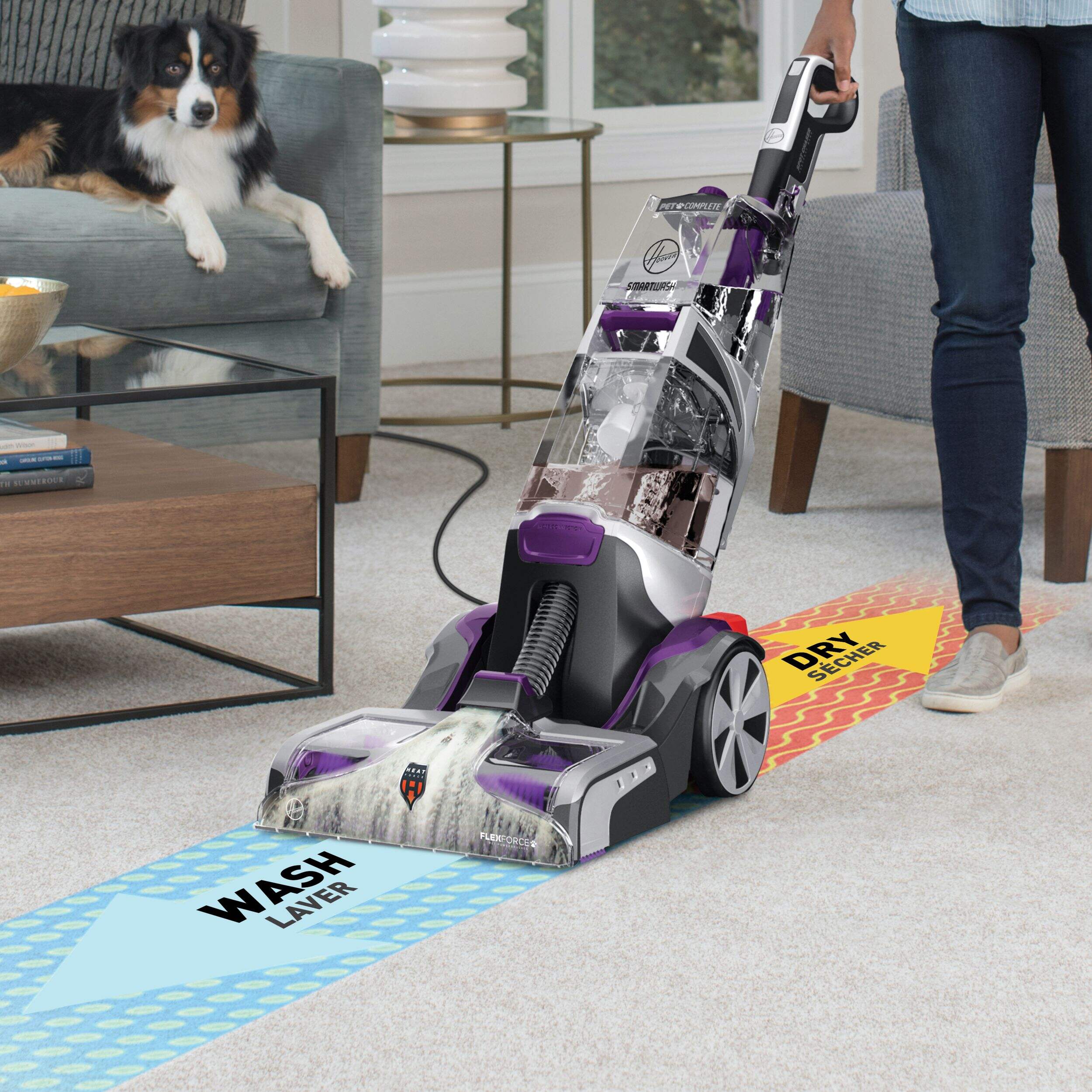 Hoover® SmartWash Spotchaser Pet Automatic Carpet Deep Cleaner FH53040DI (Refurbished- 90 Days Warranty)