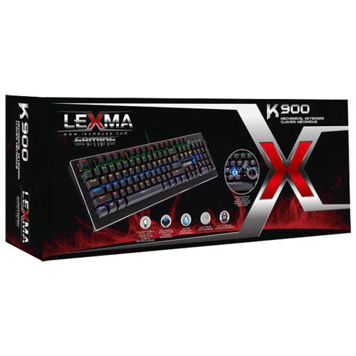 Lexma K900 Backlit Mechanical Blue Switch Gaming Keyboard - English | TechSpirit Inc.