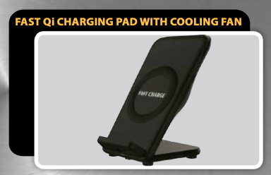 Fast Qi Charging Pad with built in Cooling Fan MWC-2 | TechSpirit Inc.