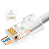 CAT6 8P8C Pass Through Modular Plug (100Pcs) | TechSpirit Inc.