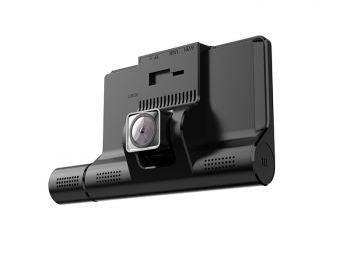 FHD 1080P Dash Camera, 4.0 inch IPS Display Screen, 3 x Lens Camera, Front + Inner + Rear, Night vision LED, 170 degree Video Recorder | TechSpirit Inc.