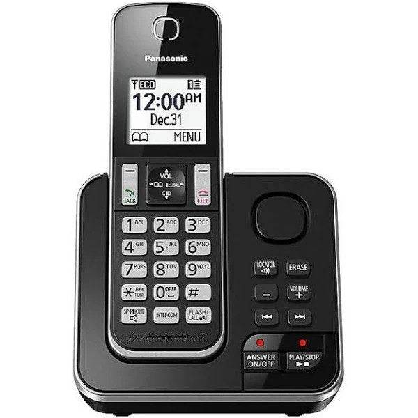PANASONIC 1-Handset Phone with Answering Machine KX-TGC390C | TechSpirit Inc.