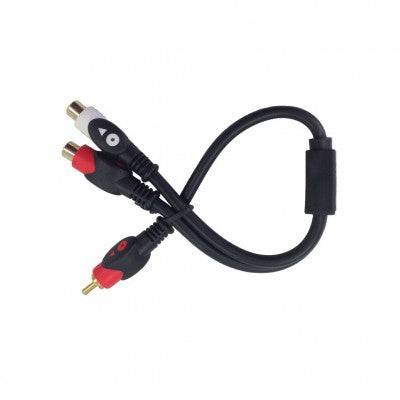 Power Pro Audio CA1015  Y CABLE, GOLD 1 RCA PLUG TO 2 RCA JACK 7mm | TechSpirit Inc.