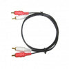 GOLD AUDIO CABLE, 2 RCA TO 2 RCA 6FT | TechSpirit Inc.