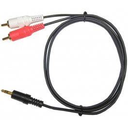 Power Pro Audio 2RCA PLUG TO 3.5mm STEREO STRAIGHT CABLE | TechSpirit Inc.