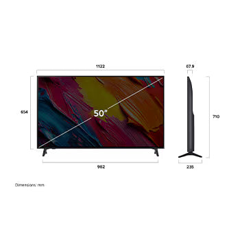LG QNED AI QNED70 4k Smart TV 50QNED70AUA - 2025 (90 Days Warranty)