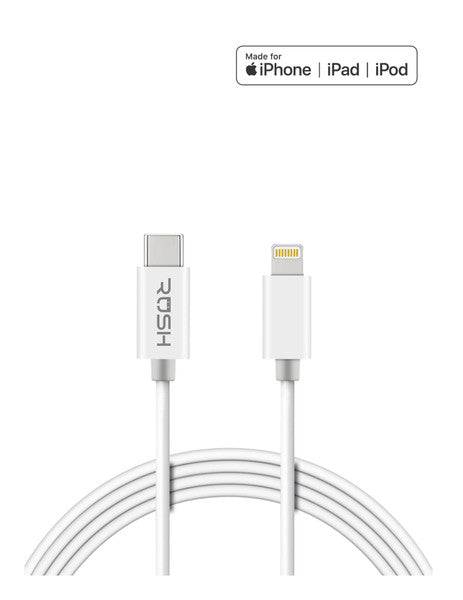 Rush MFi Certified Lightning to USB Type-C Data Cable 4ft | TechSpirit Inc.